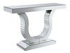 Saanvi Console Table with U-shaped Base Clear Mirror - Home Discount Furniture - NJ-linden