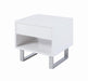 Atchison 1-drawer End Table High Glossy White - Home Discount Furniture - NJ-linden