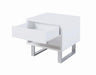 Atchison 1-drawer End Table High Glossy White - Home Discount Furniture - NJ-linden