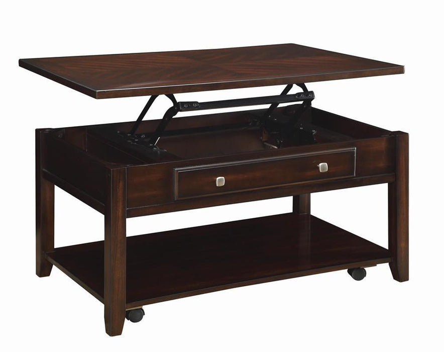 Bradford Rectangular Lift Top Coffee Table Walnut - Home Discount Furniture - NJ-linden