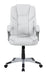 Kaffir Adjustable Height Office Chair White and Silver - Home Discount Furniture - NJ-linden