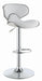 Edenton Upholstered Adjustable Height Bar Stools White and Chrome (Set of 2) - Home Discount Furniture - NJ-linden