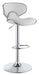 Edenton Upholstered Adjustable Height Bar Stools White and Chrome (Set of 2) - Home Discount Furniture - NJ-linden