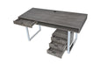 Whitman 4-drawer Writing Desk Weathered Grey - Home Discount Furniture - NJ-linden