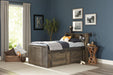 Wrangle Hill Twin Storage Bed Gun Smoke - Home Discount Furniture - NJ-linden