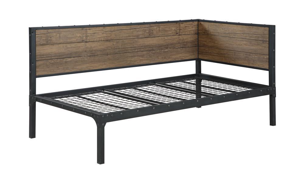 Getler Daybed Weathered Chestnut and Black - Home Discount Furniture - NJ-linden