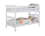 Chapman Twin Over Twin Bunk Bed White - Home Discount Furniture - NJ-linden