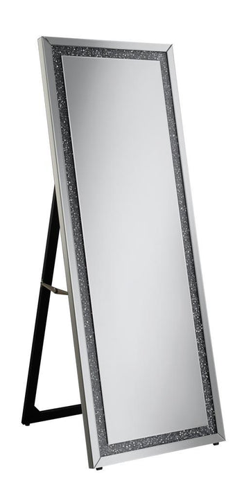 Giddish Cheval Floor Mirror Silver - Home Discount Furniture - NJ-linden