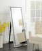 Novak Rectangular Cheval Floor Mirror Silver - Home Discount Furniture - NJ-linden