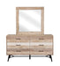 Marlow Rectangular Dresser Mirror Rough Sawn Multi - Home Discount Furniture - NJ-linden
