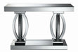 Amalia Rectangular Sofa Table with Shelf Clear Mirror - Home Discount Furniture - NJ-linden