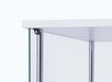 Bellatrix Rectangular 4-shelf Curio Cabinet White and Clear - Home Discount Furniture - NJ-linden
