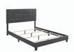 Mapes Tufted Upholstered Queen Bed Charcoal - Home Discount Furniture - NJ-linden