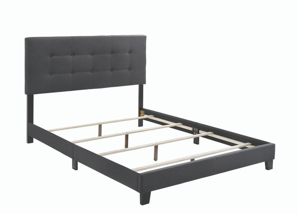 Mapes Tufted Upholstered Queen Bed Charcoal - Home Discount Furniture - NJ-linden