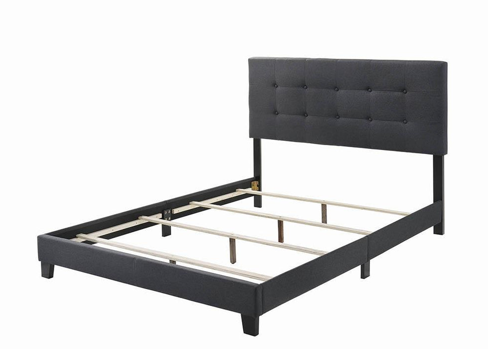 Mapes Tufted Upholstered Eastern King Bed Charcoal - Home Discount Furniture - NJ-linden