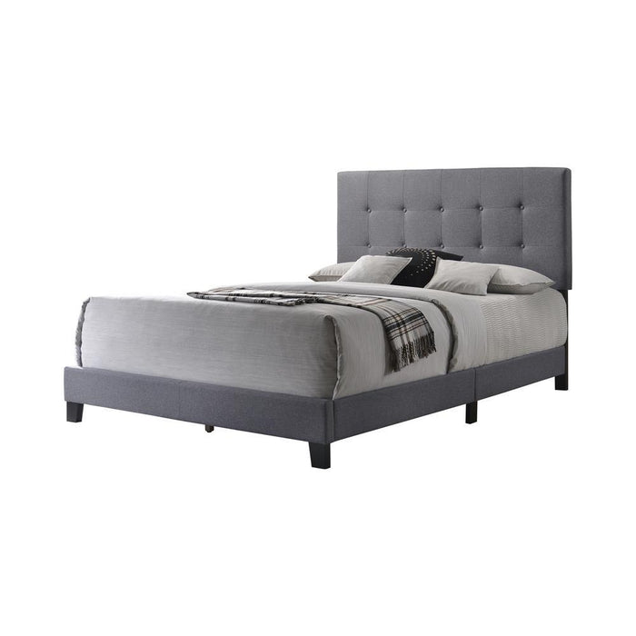 Mapes Tufted Upholstered Full Bed Grey - Home Discount Furniture - NJ-linden