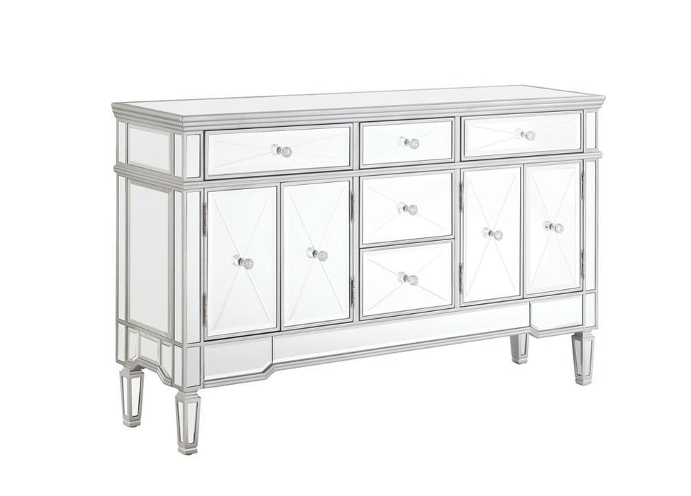 Duchess 5-drawer Accent Cabinet Silver - Home Discount Furniture - NJ-linden