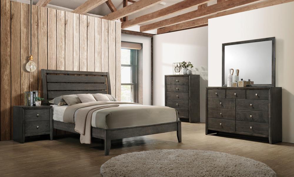 Serenity Eastern King Panel Bed Mod Grey - Home Discount Furniture - NJ-linden