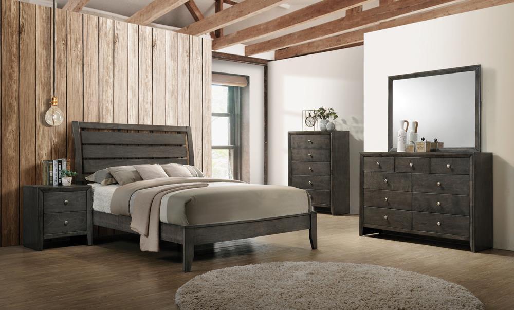 Serenity Full Panel Bed Mod Grey - Home Discount Furniture - NJ-linden