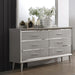 Ramon 6-drawer Dresser Metallic Sterling - Home Discount Furniture - NJ-linden