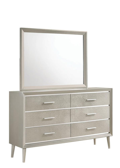 Ramon 6-drawer Dresser Metallic Sterling - Home Discount Furniture - NJ-linden