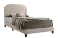Tamarac Upholstered Nailhead Eastern King Bed Beige - Home Discount Furniture - NJ-linden