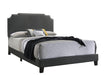 Tamarac Upholstered Nailhead Eastern King Bed Grey - Home Discount Furniture - NJ-linden