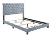 Warner Queen Upholstered Bed Slate Blue - Home Discount Furniture - NJ-linden