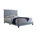 Warner Eastern King Upholstered Bed Slate Blue - Home Discount Furniture - NJ-linden
