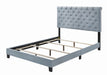 Warner Eastern King Upholstered Bed Slate Blue - Home Discount Furniture - NJ-linden