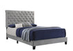 Warner Queen Upholstered Bed Grey - Home Discount Furniture - NJ-linden