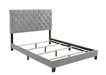 Warner Eastern King Upholstered Bed Grey - Home Discount Furniture - NJ-linden
