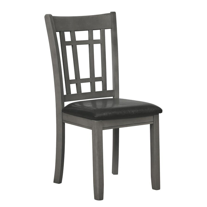 Lavon Padded Dining Side Chairs Medium Grey and Black (Set of 2) - Home Discount Furniture - NJ-linden