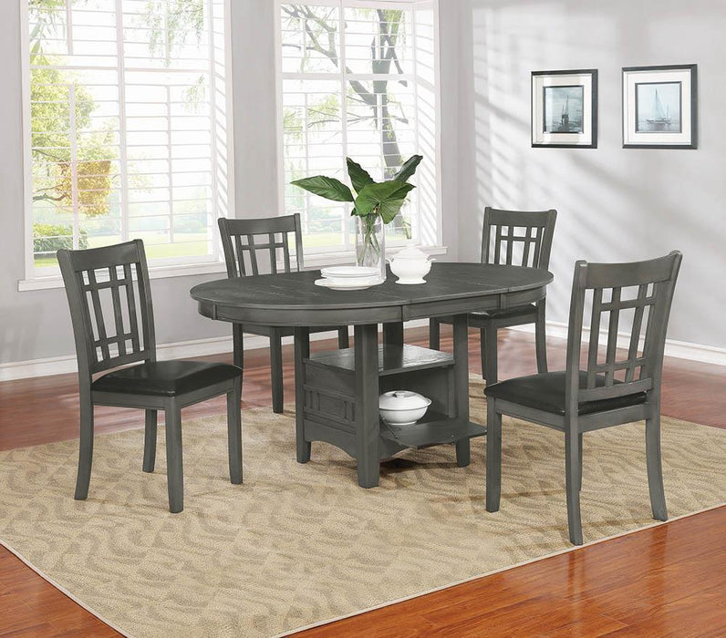 Lavon Dining Table with Storage Medium Grey - Home Discount Furniture - NJ-linden
