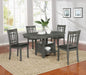 Lavon Dining Table with Storage Medium Grey - Home Discount Furniture - NJ-linden