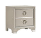 Salford 2-drawer Nightstand Metallic Sterling - Home Discount Furniture - NJ-linden