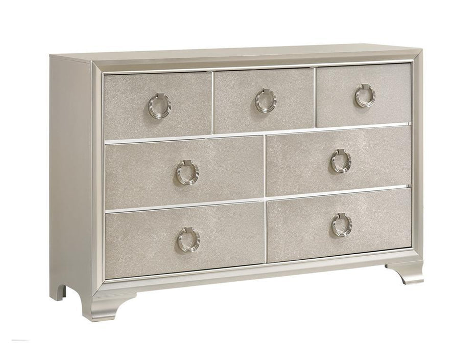 Salford 7-drawer Dresser Metallic Sterling - Home Discount Furniture - NJ-linden
