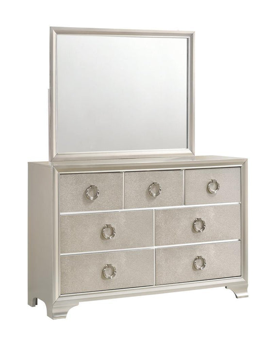 Salford 7-drawer Dresser Metallic Sterling - Home Discount Furniture - NJ-linden