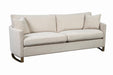 Corliss Upholstered Arched Arms Sofa Beige - Home Discount Furniture - NJ-linden