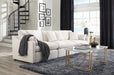 Hobson Cushion Seat Ottoman Off-White - Home Discount Furniture - NJ-linden
