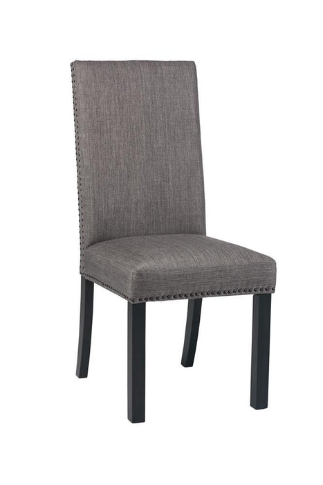Hubbard Upholstered Side Chairs Charcoal (Set of 2) - Home Discount Furniture - NJ-linden