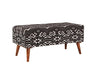 Cababi Upholstered Storage Bench Black and White - Home Discount Furniture - NJ-linden