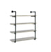 Elmcrest 40-inch Wall Shelf Black and Grey Driftwood - Home Discount Furniture - NJ-linden