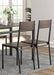 Lana 5-piece Rectangular Dining Table Set Dark Brown and Matte Black - Home Discount Furniture - NJ-linden