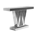Crocus Rectangular Console Table Silver - Home Discount Furniture - NJ-linden