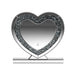 Euston Heart Shape Table Mirror Silver - Home Discount Furniture - NJ-linden