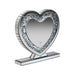 Euston Heart Shape Table Mirror Silver - Home Discount Furniture - NJ-linden
