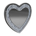 Aiko Heart Shape Wall Mirror Silver - Home Discount Furniture - NJ-linden