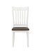 Kingman Slat Back Dining Chairs Espresso and White (Set of 2) - Home Discount Furniture - NJ-linden