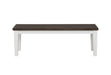 Kingman Rectangular Bench Espresso and White - Home Discount Furniture - NJ-linden